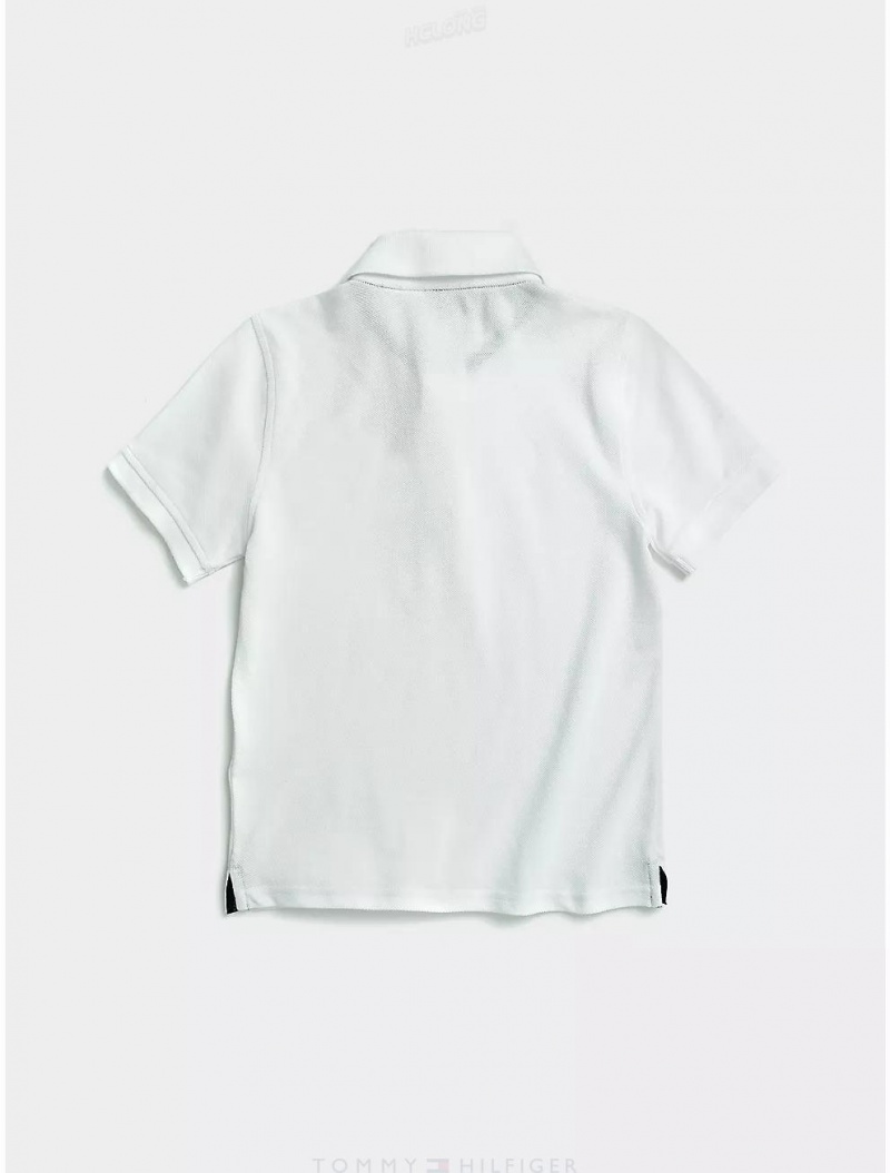 Tommy Hilfiger Classic Polo Tops Bright White | 2103-AJFTO