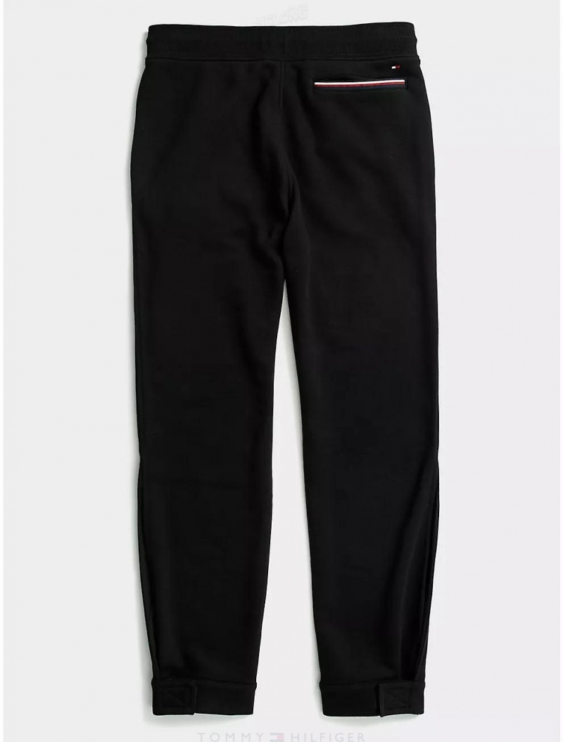 Tommy Hilfiger Classic Sweatpant Bottoms Black | 9076-QRYXJ