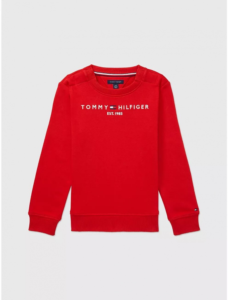 Tommy Hilfiger Classic Sweatshirt Tops Blush Red | 8476-UXMHV