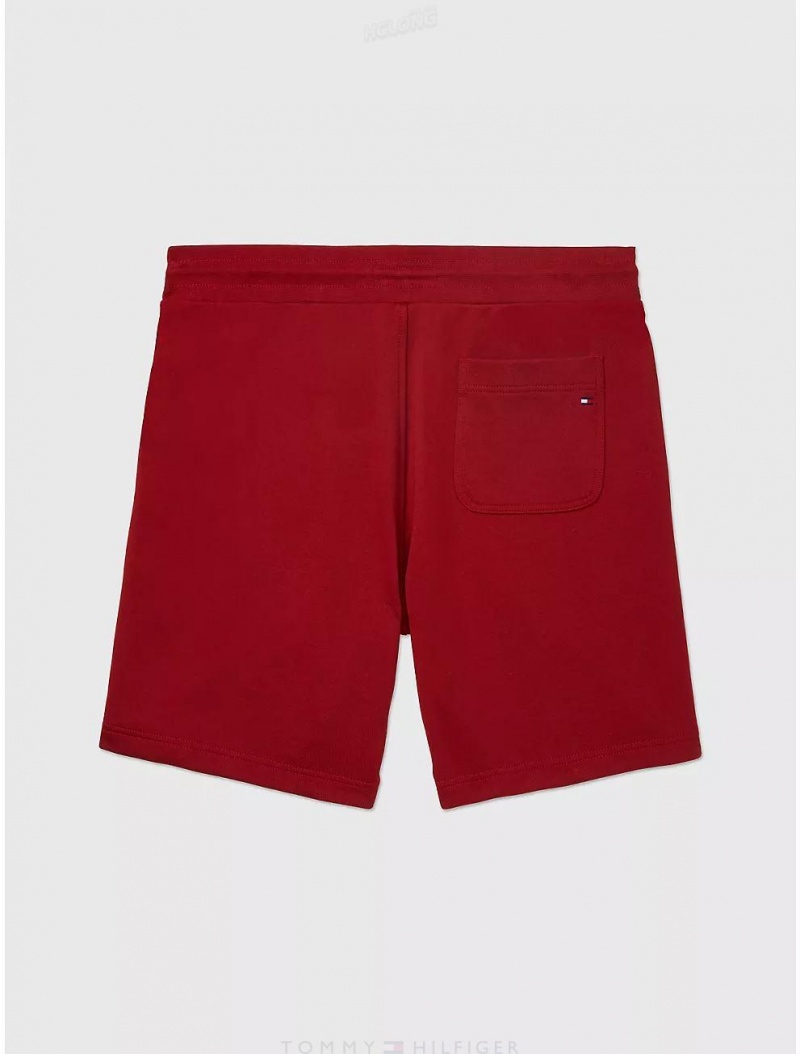 Tommy Hilfiger Classic Sweatshort Bottoms Regatta Red | 8512-IADNJ