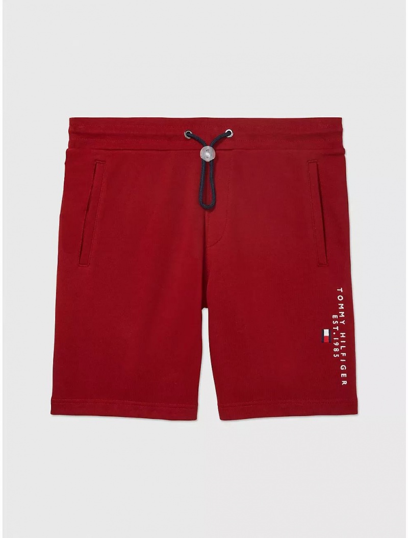 Tommy Hilfiger Classic Sweatshort Bottoms Regatta Red | 8512-IADNJ