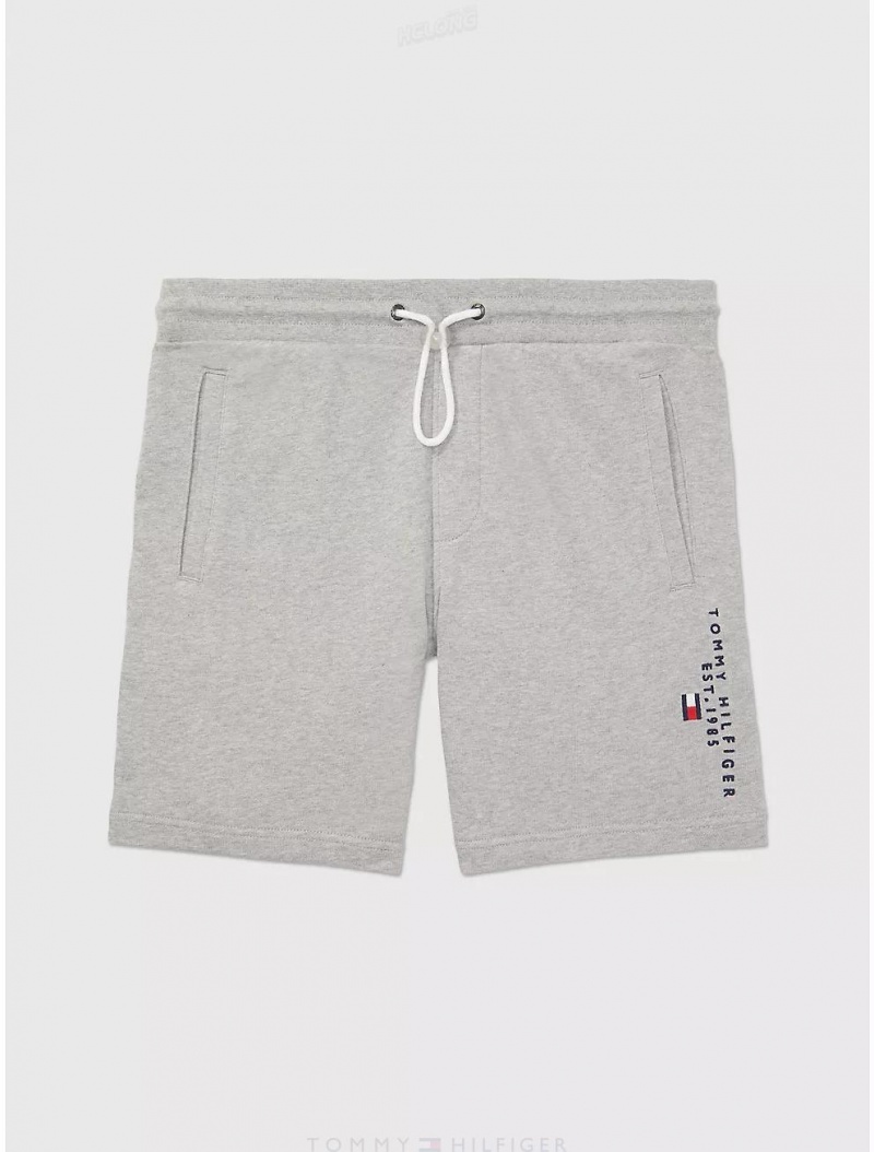 Tommy Hilfiger Classic Sweatshort Bottoms Grey Heather | 7856-ENSJL