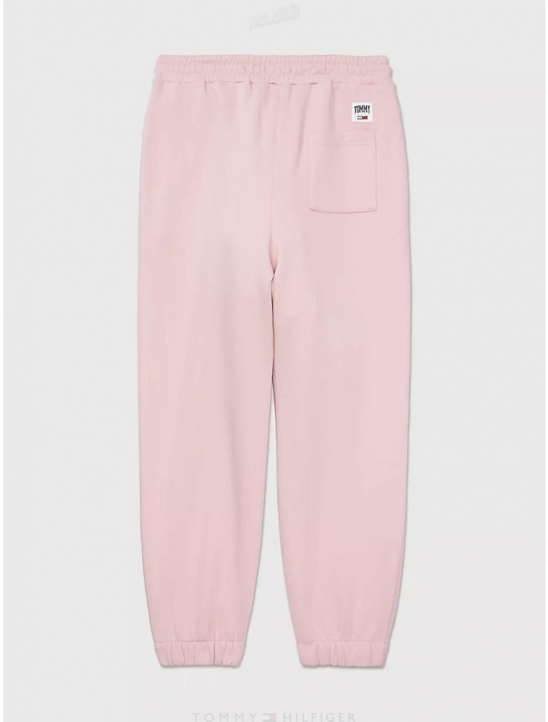 Tommy Hilfiger Collegiate Sweatpant Bottoms Broadway Pink | 6029-GWDRH