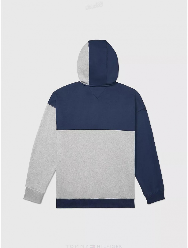 Tommy Hilfiger Colorblock Hoodie Tops Cobalt Sapphire | 9431-PHSNK