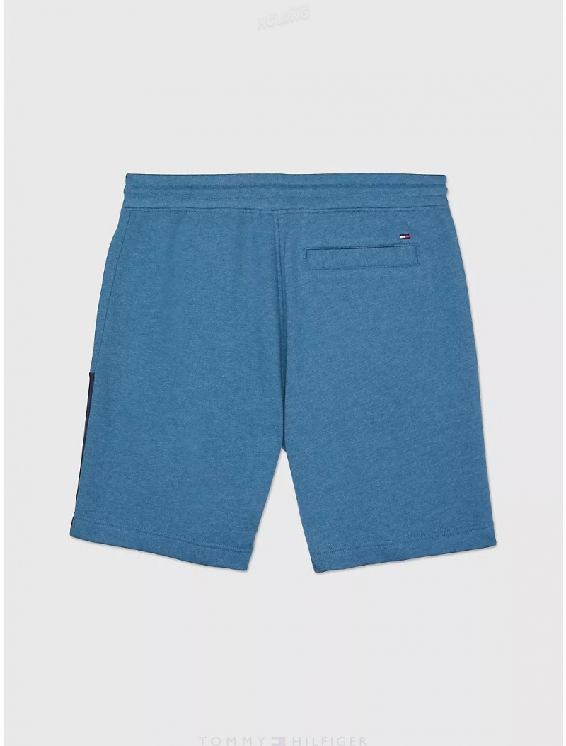 Tommy Hilfiger Colorblock Sweatshort Bottoms Med Blue Heather | 1598-YORVG