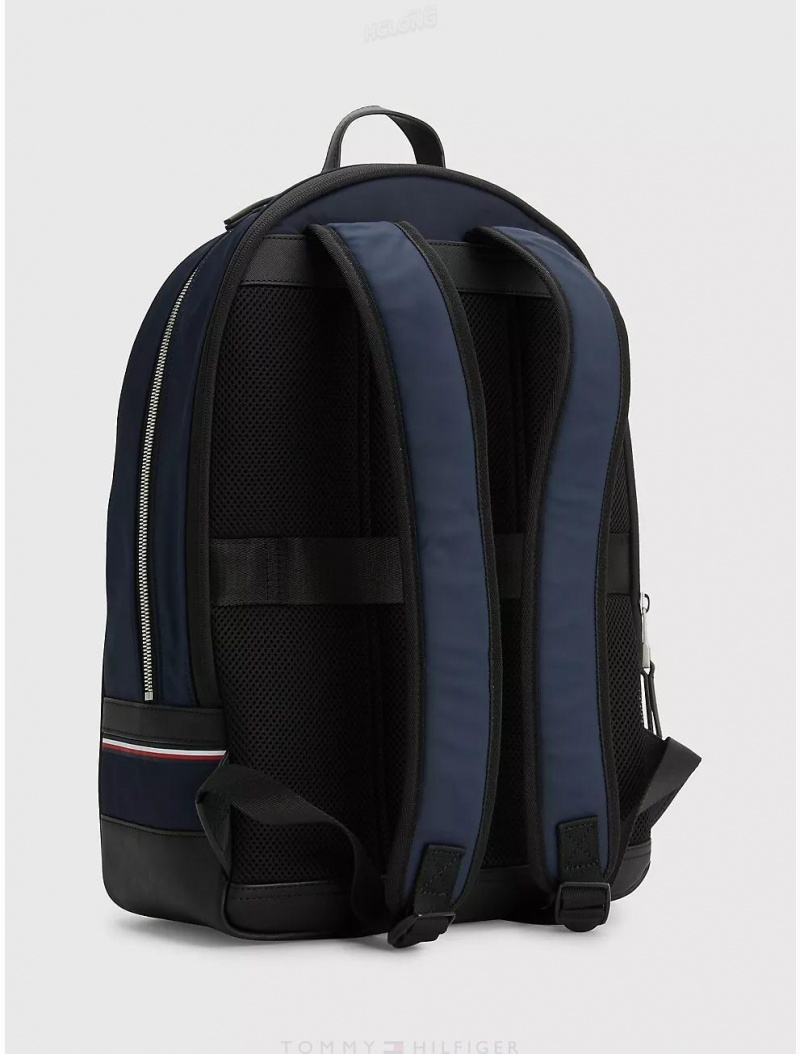 Tommy Hilfiger Commuter Nylon Backpack Bags Space Blue | 1408-EZKTF