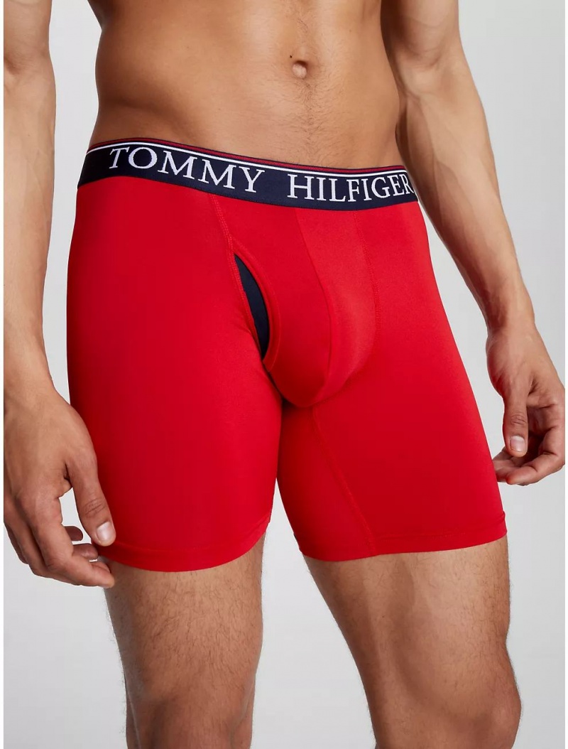 Tommy Hilfiger Cool Microfiber Boxer Brief 3-Pack Underwear Mahogany | 1290-UWRFJ