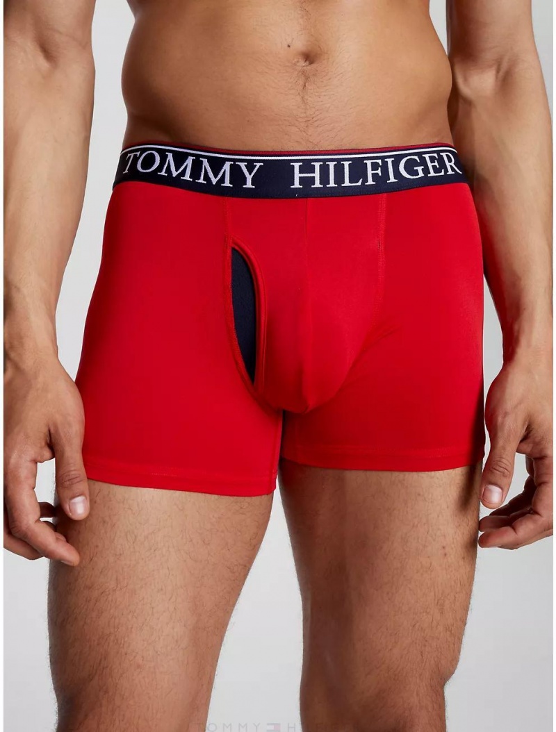 Tommy Hilfiger Cool Microfiber Trunk 3-Pack Underwear Mahogany | 6037-GCJEW