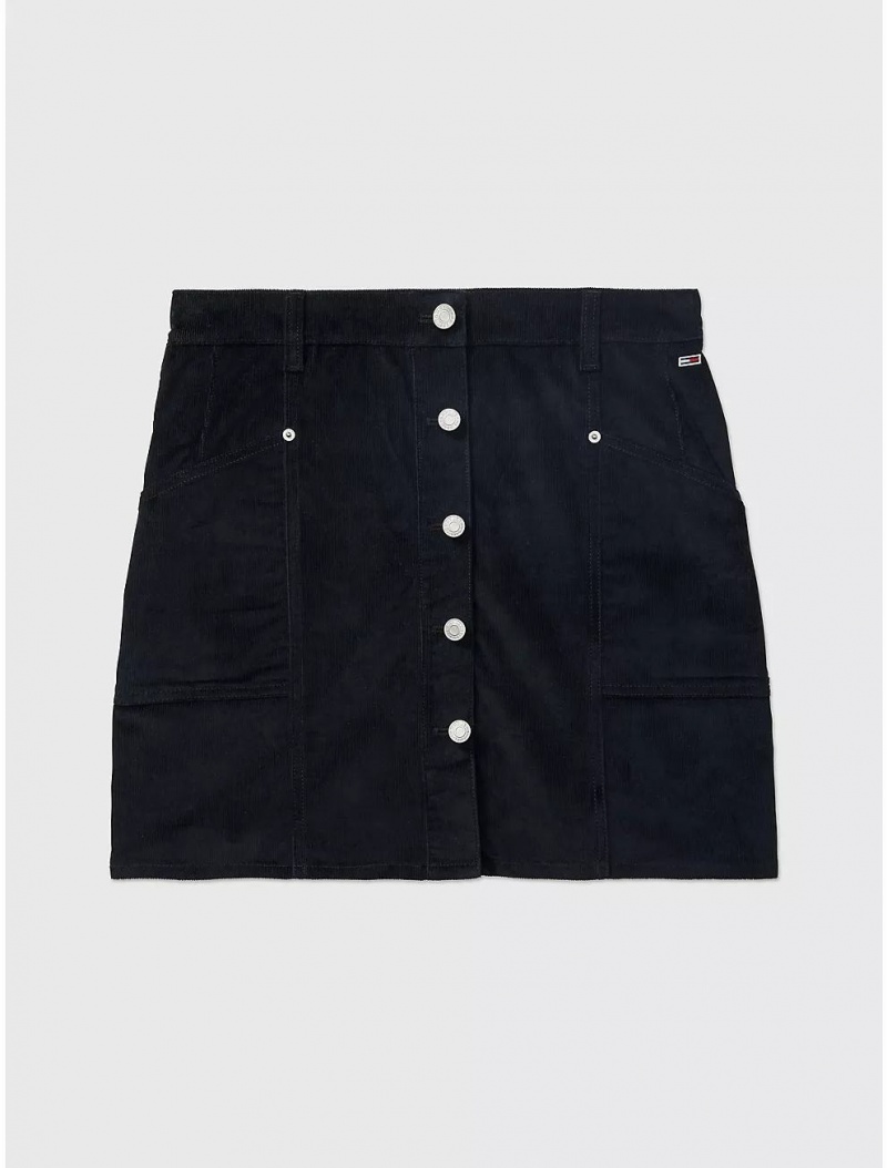 Tommy Hilfiger Corduroy Mini Skirt Bottoms Dark Sable | 9532-FPWEI