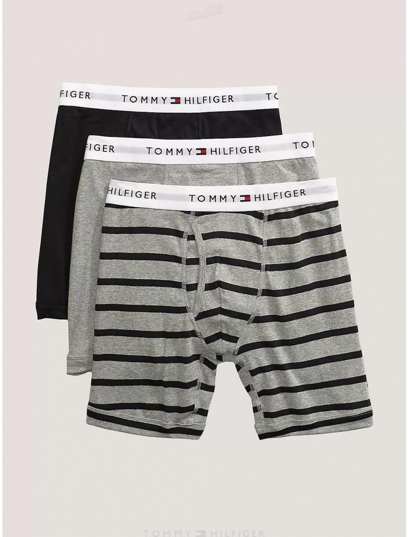 Tommy Hilfiger Cotton Classics Boxer Brief 3-Pack Underwear Night | 9841-URTCW