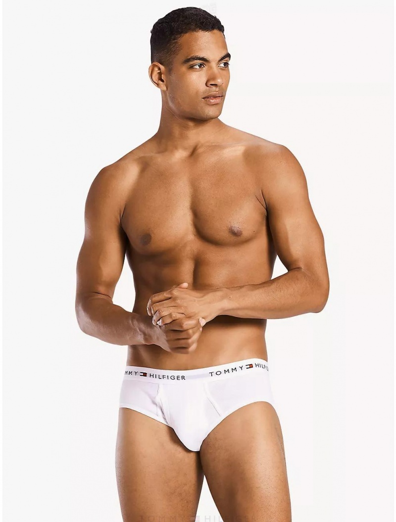 Tommy Hilfiger Cotton Classics Brief 6-Pack Underwear White | 1475-VTGLK