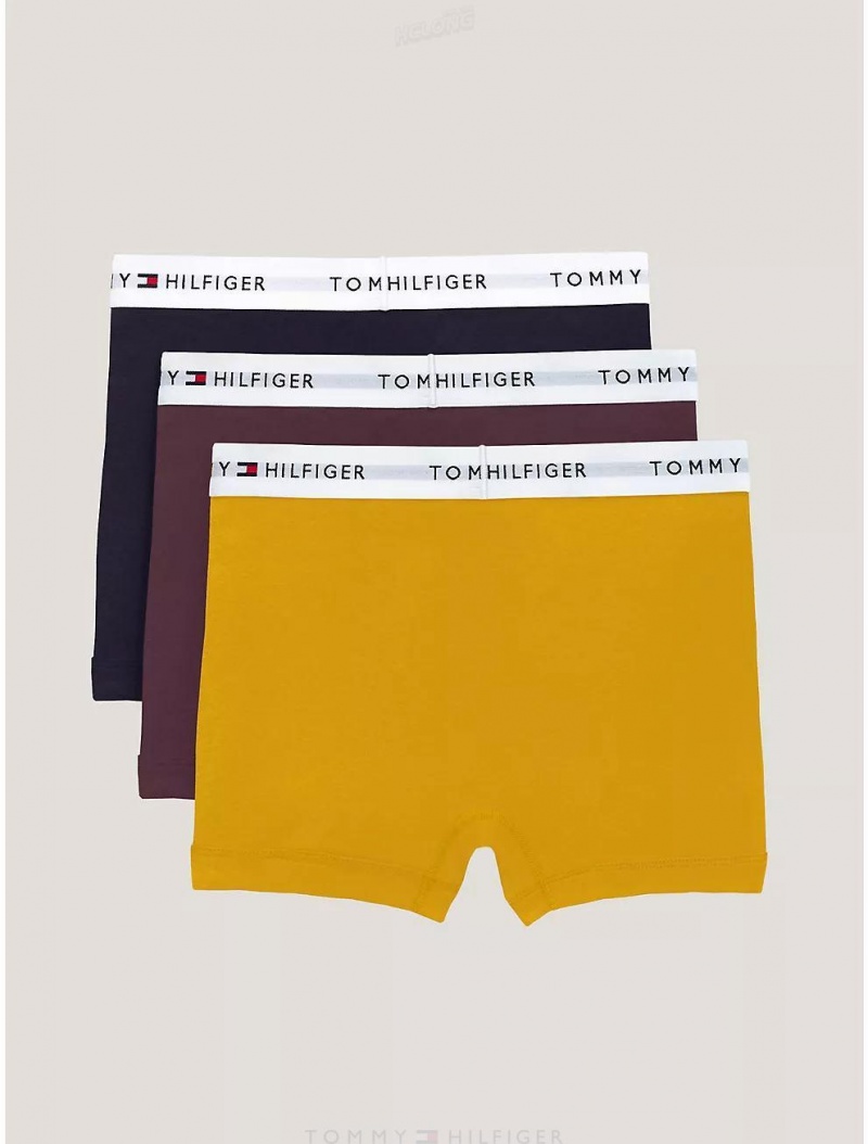 Tommy Hilfiger Cotton Classics Trunk 3-Pack Underwear Honey | 7028-JZBPH