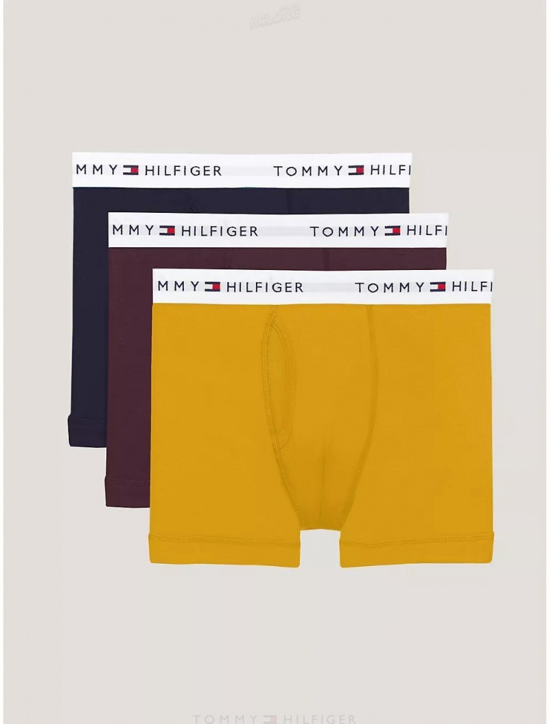 Tommy Hilfiger Cotton Classics Trunk 3-Pack Underwear Honey | 7028-JZBPH