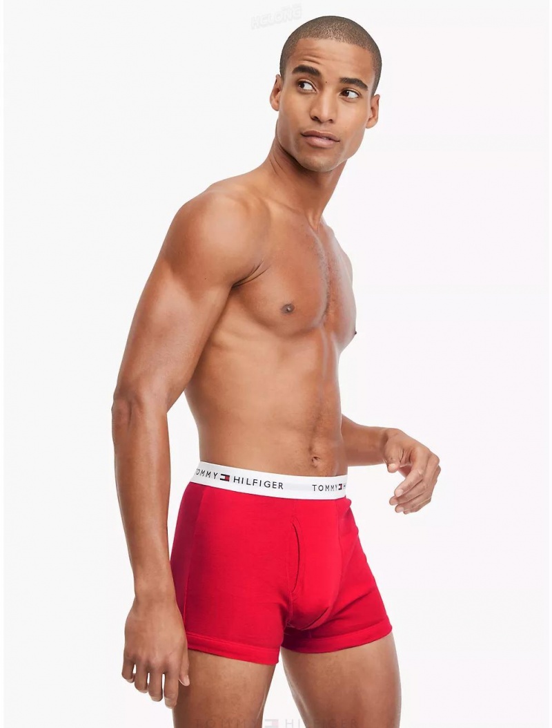 Tommy Hilfiger Cotton Classics Trunk 3-Pack Underwear Mahogany | 9236-THXAU