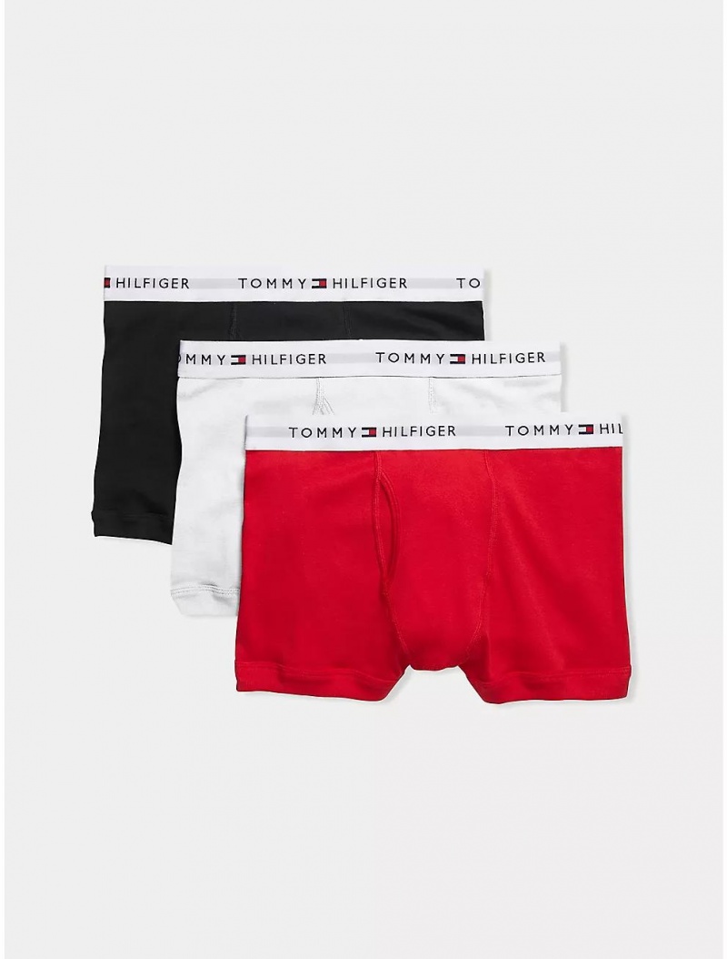 Tommy Hilfiger Cotton Classics Trunk 3-Pack Underwear Mahogany | 9236-THXAU