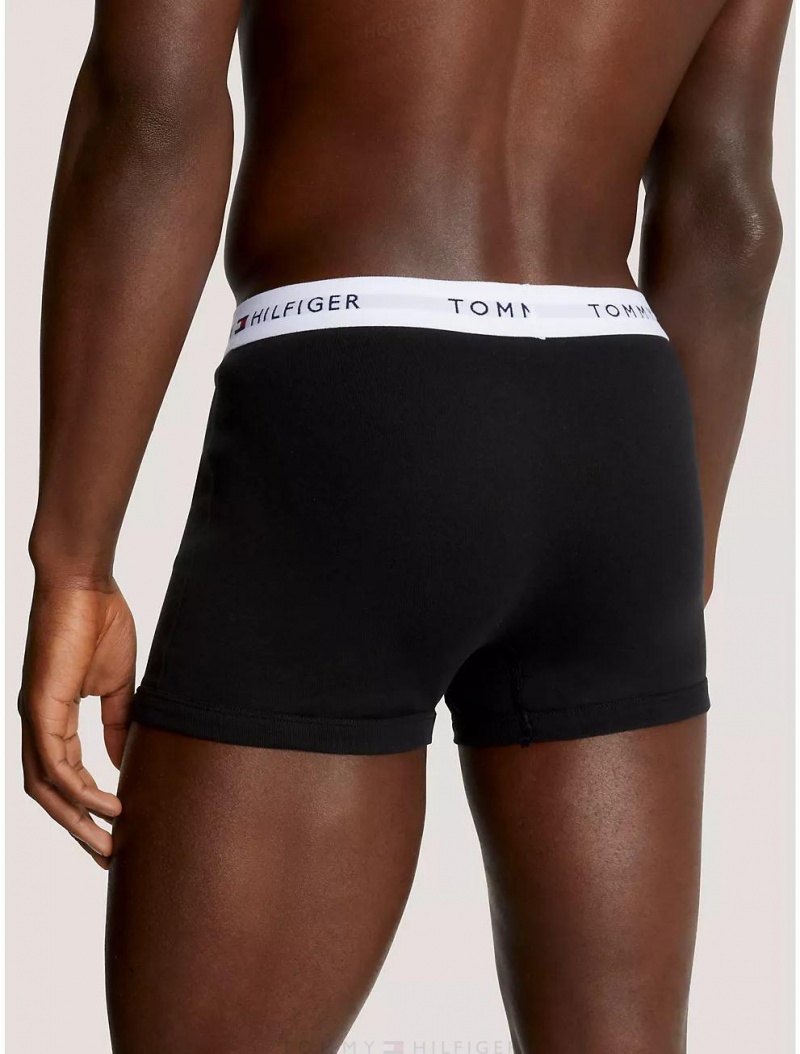 Tommy Hilfiger Cotton Classics Trunk 5-Pack Underwear Black | 5498-AZQYB