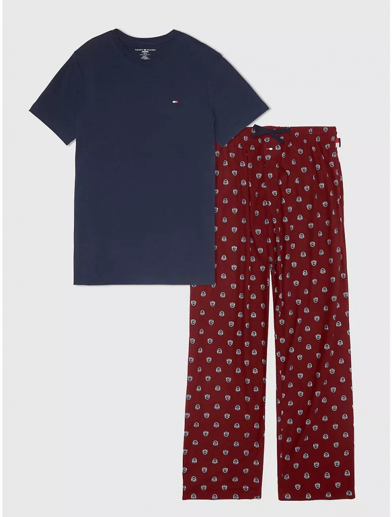 Tommy Hilfiger Cozy Fleece Sleep Set Sleepwear Rouge | 1359-CFSIX