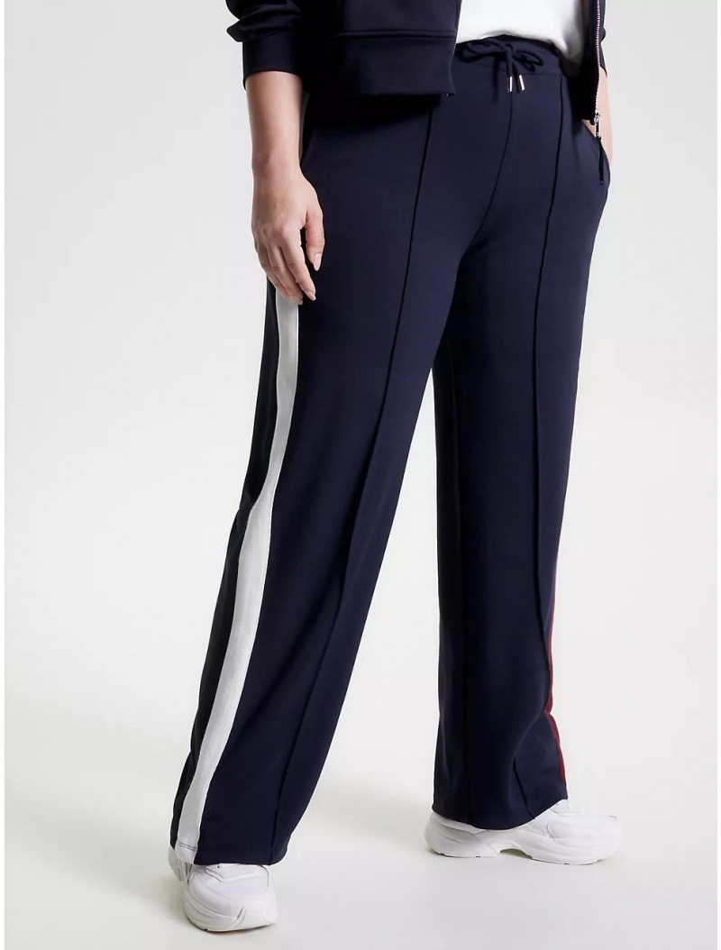 Tommy Hilfiger Curve Signature Stripe Pant Curve (Plus) Desert Sky | 4780-RDSBZ