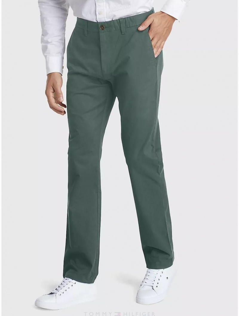 Tommy Hilfiger Custom Fit THFlex Comfort Stretch Chino Bottoms Erie Canal | 6270-MRAHO