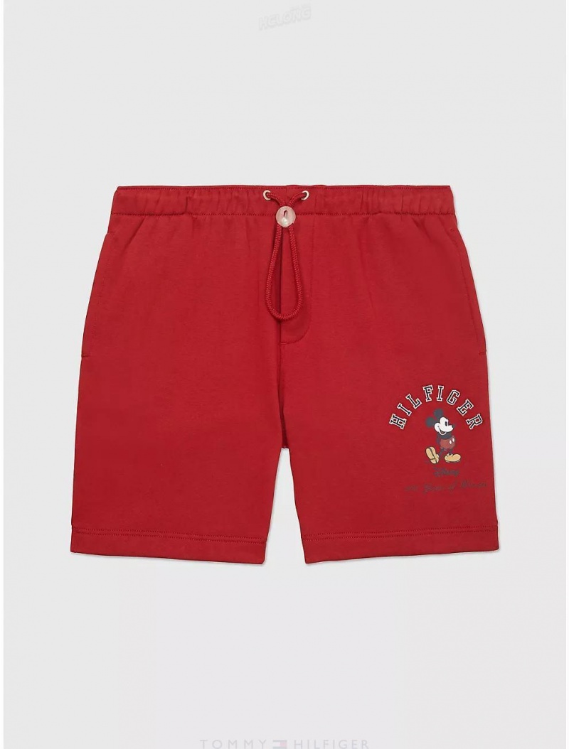 Tommy Hilfiger DISNEYxTOMMY Sweatshort Bottoms Regatta Red | 5629-SJTQE