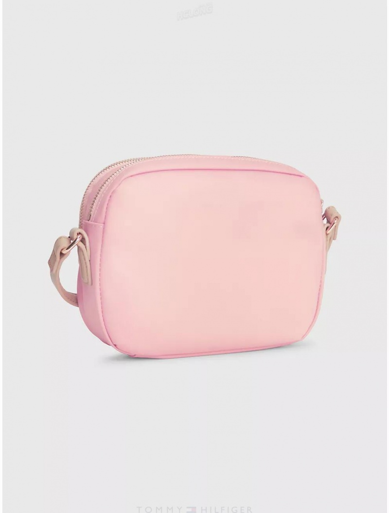 Tommy Hilfiger Emblem Crossbody Bag Bags Soothing Pink | 1037-KYGUI