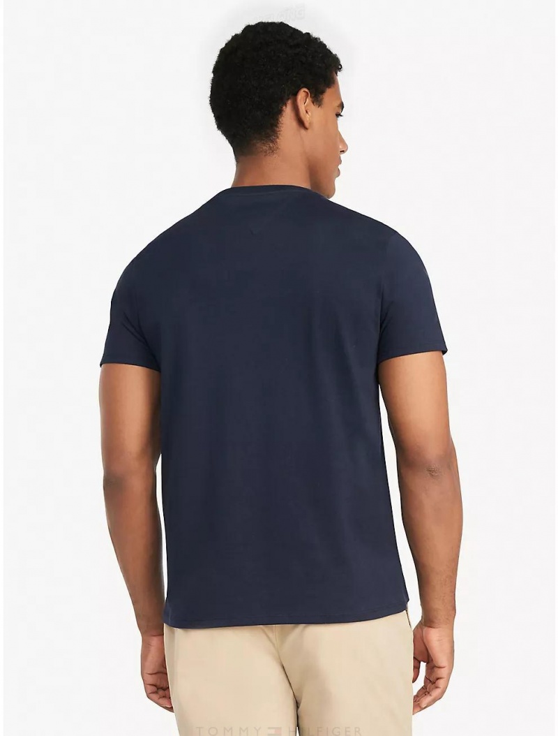 Tommy Hilfiger Essential Classic Pocket T-Shirt T-Shirts Navy | 4106-EVFNK