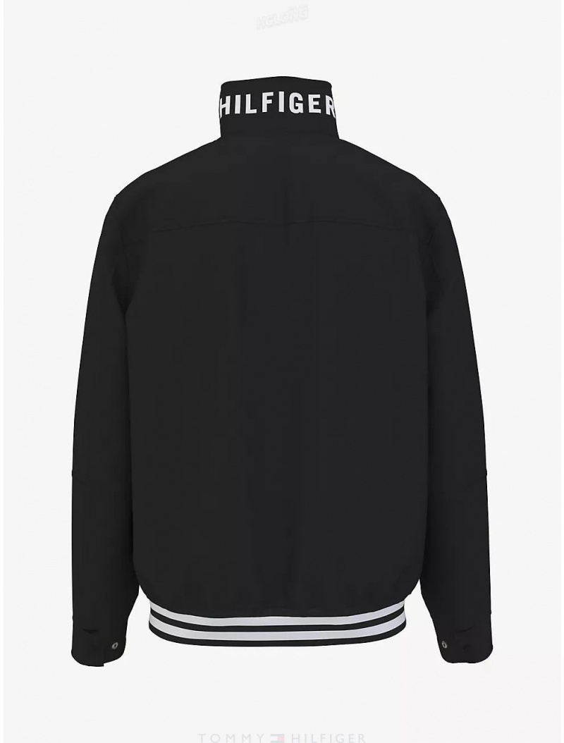 Tommy Hilfiger Essential Regatta Windbreaker Jackets Dark Sable | 2953-RFZVQ