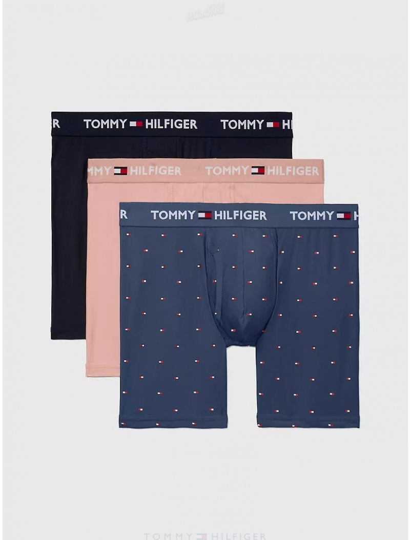 Tommy Hilfiger Everyday Micro Boxer Brief 3-Pack Underwear New Blue | 2986-TFWCH