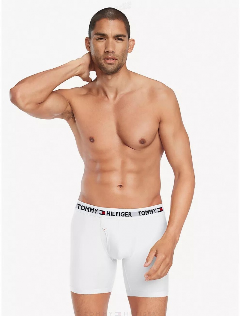 Tommy Hilfiger Everyday Micro Boxer Brief 3-Pack Underwear White | 3740-LPOJZ