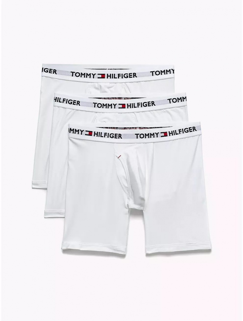 Tommy Hilfiger Everyday Micro Boxer Brief 3-Pack Underwear White | 3740-LPOJZ