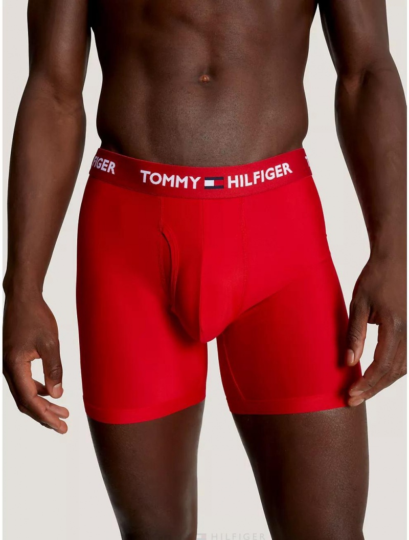 Tommy Hilfiger Everyday Micro Boxer Brief 3-Pack Underwear Mahogany | 4531-WQDES