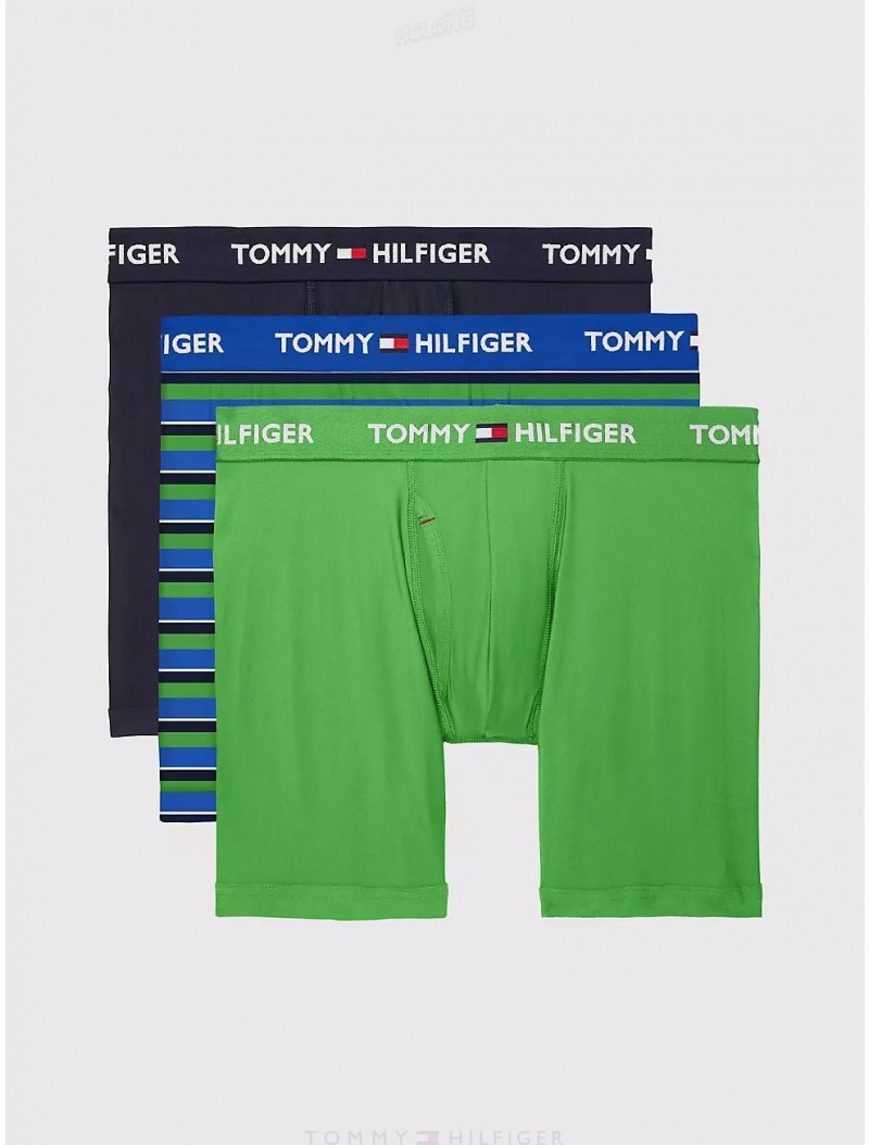 Tommy Hilfiger Everyday Micro Boxer Brief 3-Pack Underwear Lime | 6527-NXEZI