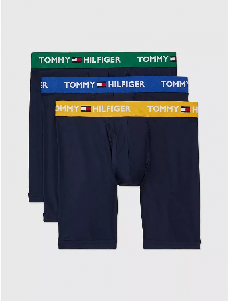 Tommy Hilfiger Everyday Micro Boxer Brief 3-Pack Underwear Blue Multi | 4651-ATOPH