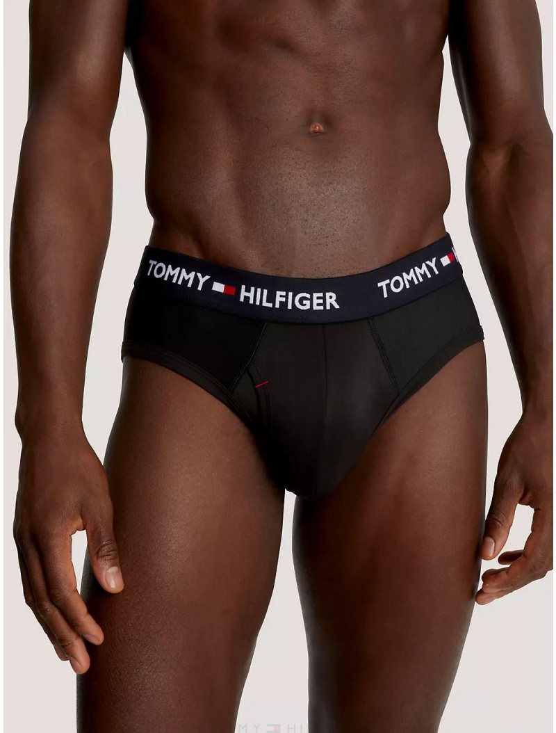 Tommy Hilfiger Everyday Micro Brief 4-Pack Underwear Black | 4689-KEXNQ