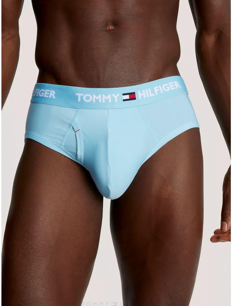 Tommy Hilfiger Everyday Micro Brief 4-Pack Underwear Blue Multi | 2164-QTKIS