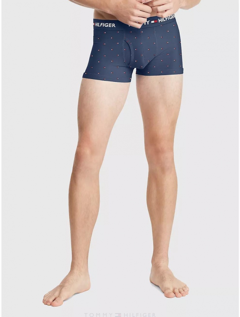 Tommy Hilfiger Everyday Micro Trunk 3-Pack Underwear New Blue | 2685-RTGUE