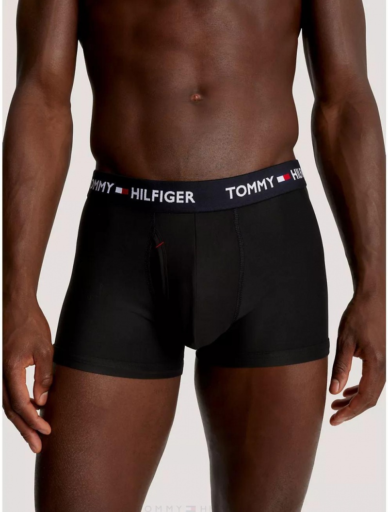 Tommy Hilfiger Everyday Micro Trunk 3-Pack Underwear Black | 3689-NTLXE