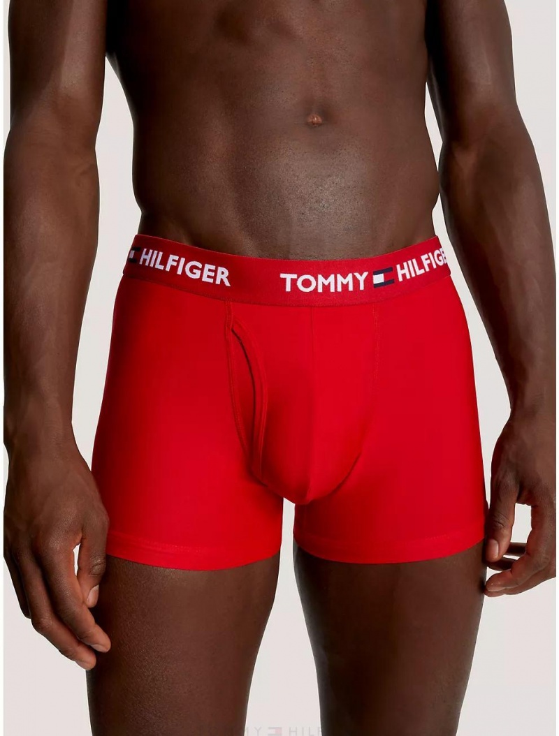 Tommy Hilfiger Everyday Micro Trunk 3-Pack Underwear Mahogany | 3769-OCEYH