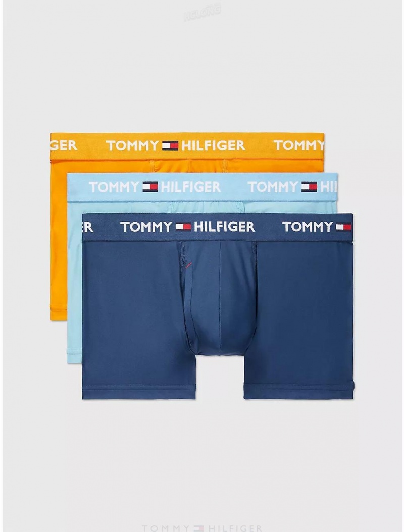 Tommy Hilfiger Everyday Micro Trunk 3-Pack Underwear Blue Willow | 4750-EXGJP