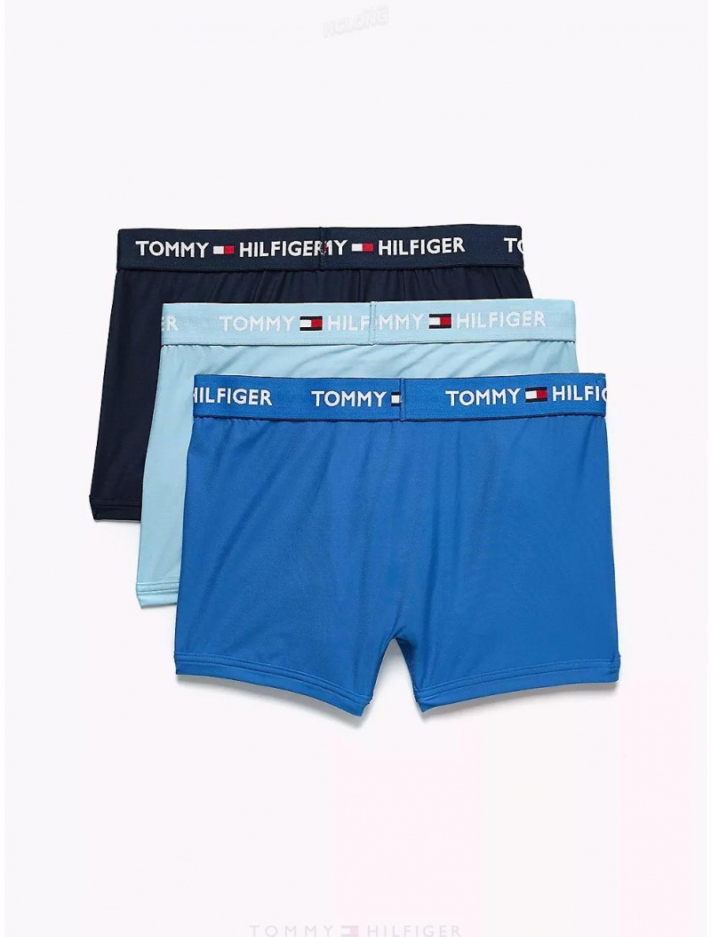 Tommy Hilfiger Everyday Micro Trunk 3-Pack Underwear Blue Multi | 4385-CINRQ