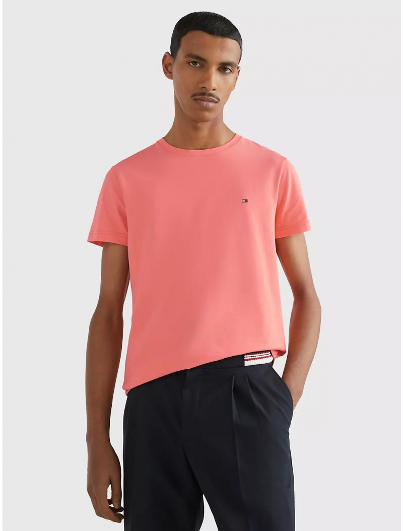 Tommy Hilfiger Extra Slim Fit Premium T-Shirt T-Shirts Peach Dusk | 3204-PYJLS