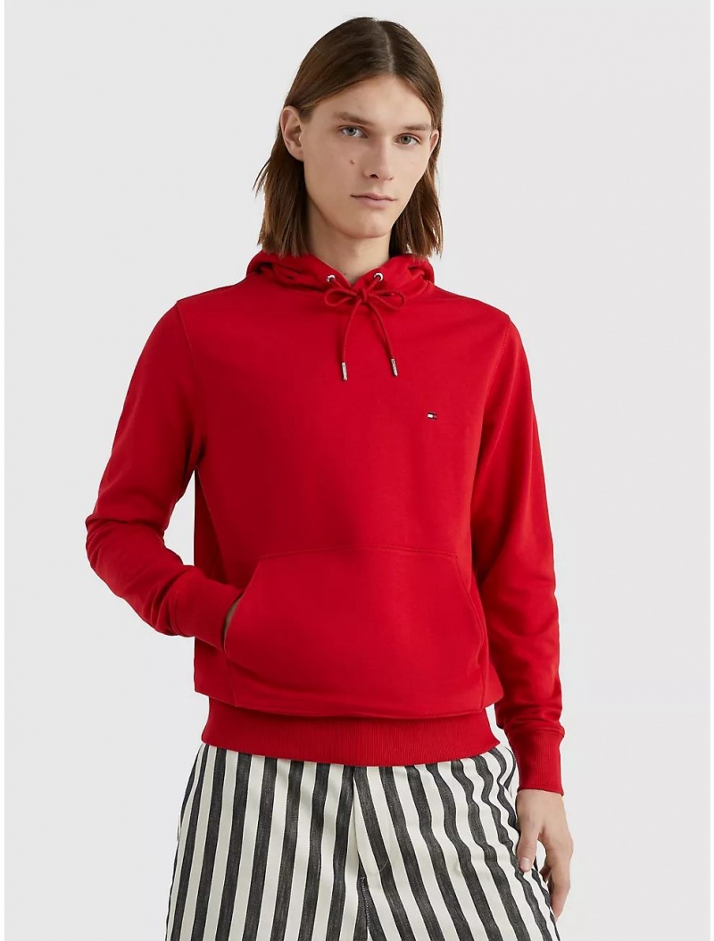 Tommy Hilfiger Flag Logo Hoodie Hoodies & Sweatshirts Primary Red | 1497-IGNWO