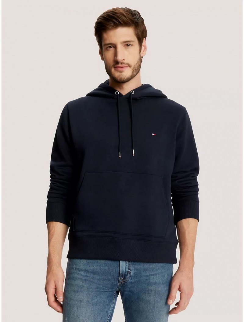 Tommy Hilfiger Flag Logo Hoodie Hoodies & Sweatshirts Desert Sky | 4153-IOYWE