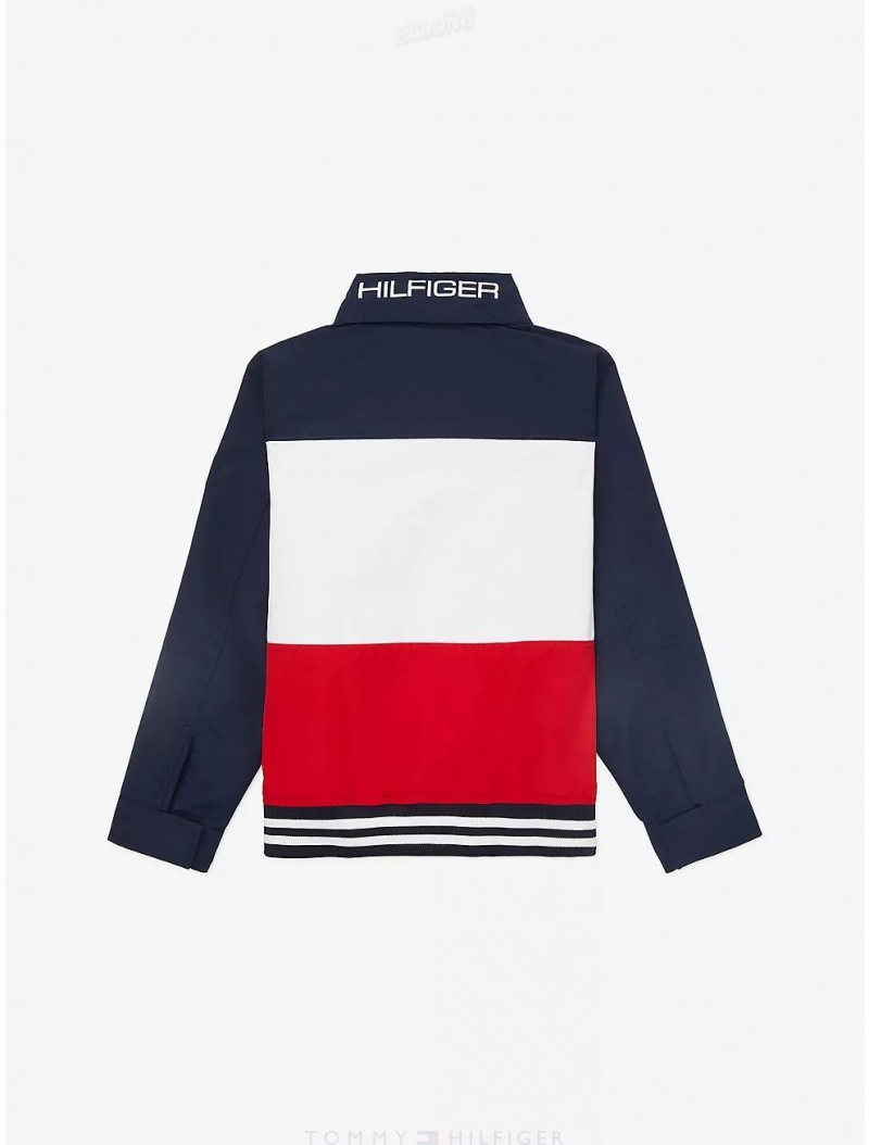 Tommy Hilfiger Flag Regatta Jacket Jackets Navy Blazer | 3261-ZATPQ