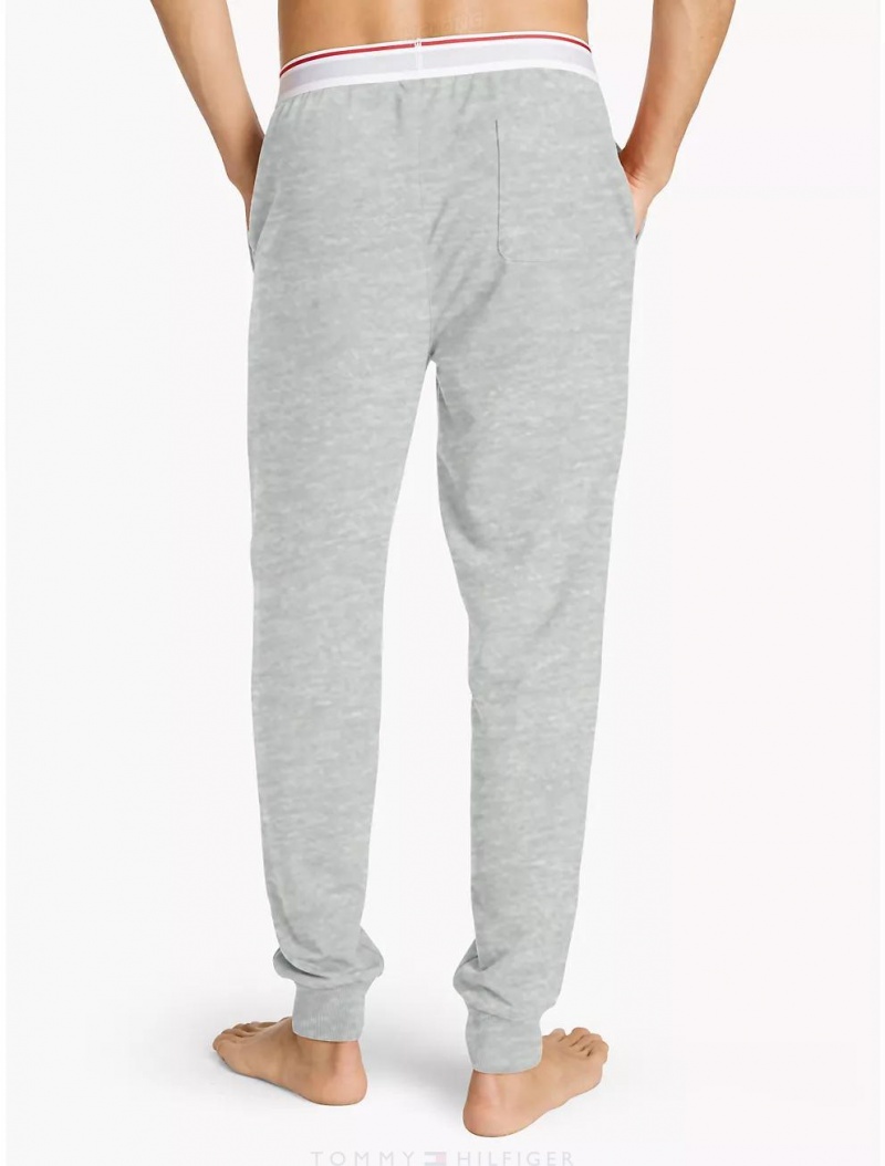 Tommy Hilfiger French Terry Lounge Jogger Pants & Shorts Grey Heather | 8270-KWHOA