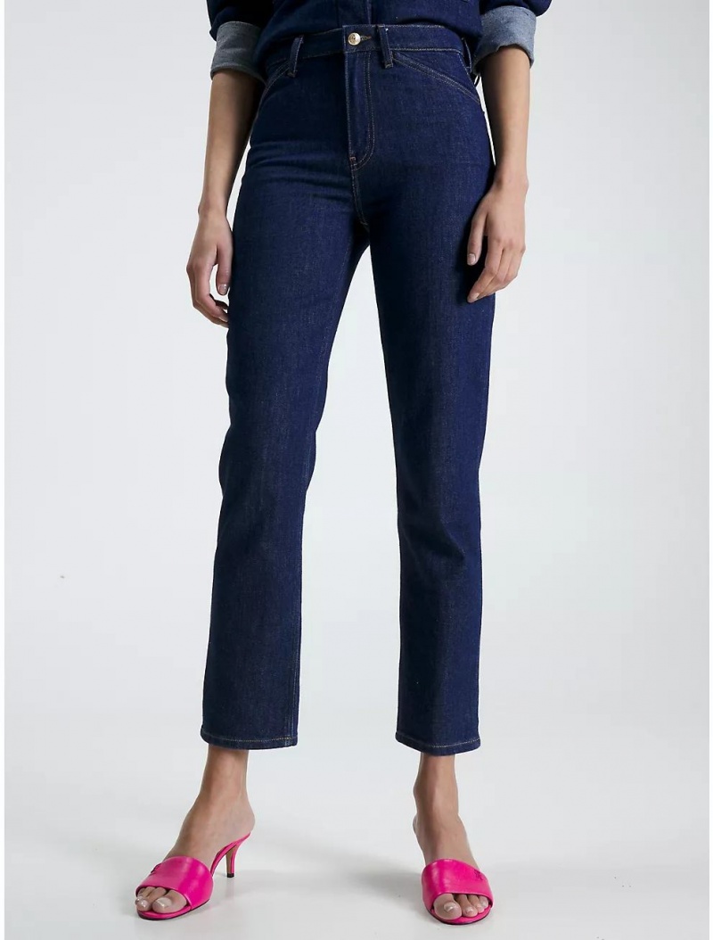 Tommy Hilfiger High-Waist Straight Fit Jean Jeans Nala | 0137-WTUYK