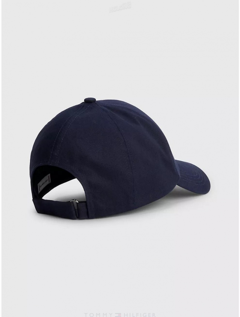 Tommy Hilfiger Hilfiger Baseball Cap Hats Space Blue | 1746-VLEMO