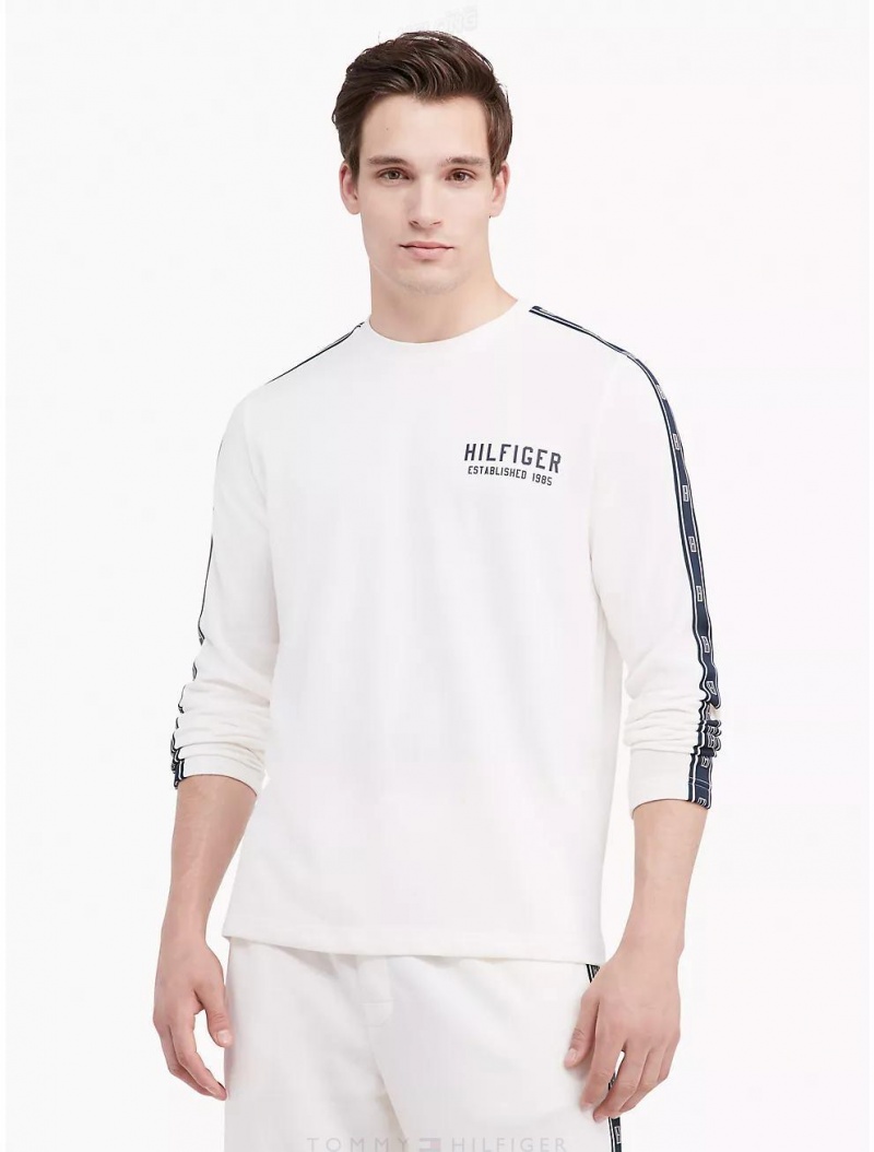 Tommy Hilfiger Hilfiger Sleep Crewneck Sleepwear Ecru | 5340-PQRED