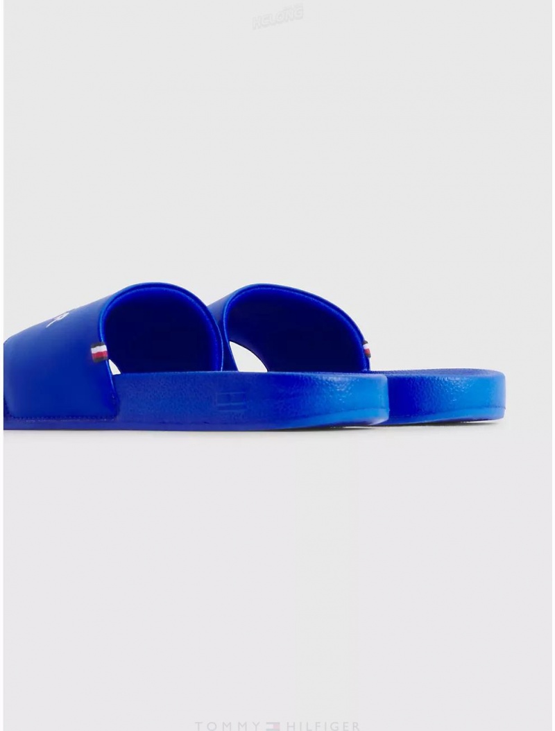 Tommy Hilfiger Hilfiger Slide Shoes Ultra Blue | 1304-YRWBA