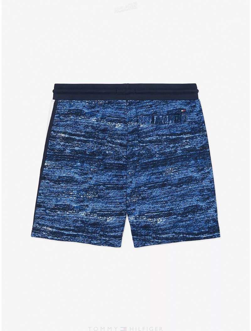 Tommy Hilfiger Hilfiger Sweatshort Bottoms Blue Multi | 6138-MHAYU